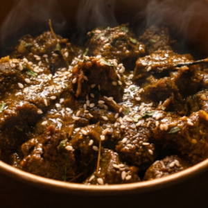 Curry Goat N Mac Pie